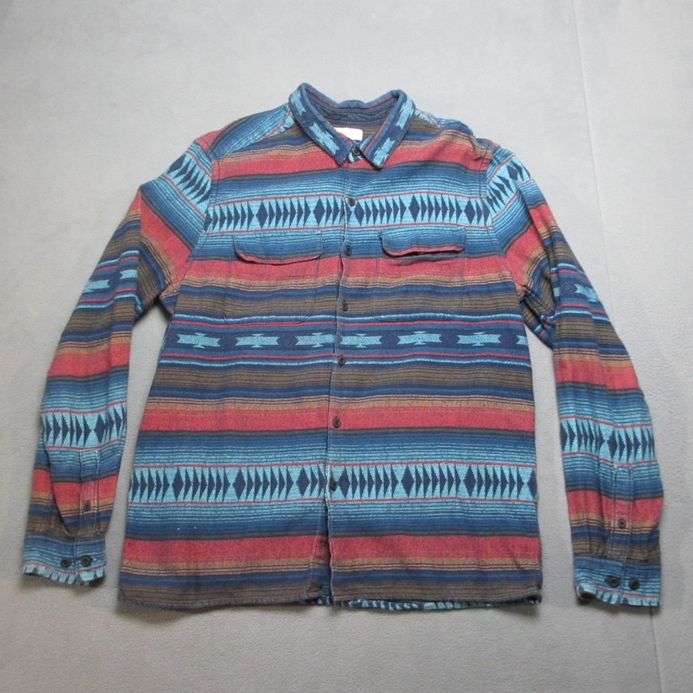 Urban Outfitters Shirt Mens XL Multicolor Aztec Southwestern Flannel Button Up